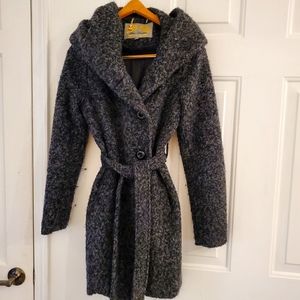 Steve madden wool hood outdoor coat